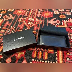 Vintage CHANEL black wallet with box
